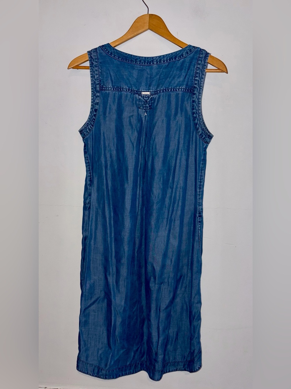 PRANA Denim Style Sleeveless Dress sz S - Picture 3 of 9